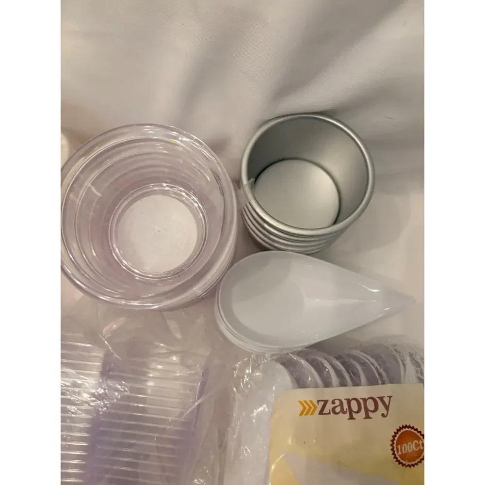 Lot of Portion Cups No Lids Mini Condiment Containers Disposable Party Catering